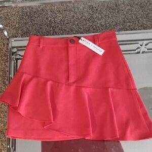 Alice + Olivia Scarlet Ruffle Mini Skirt